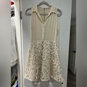 Alice + Olivia Cream Dress